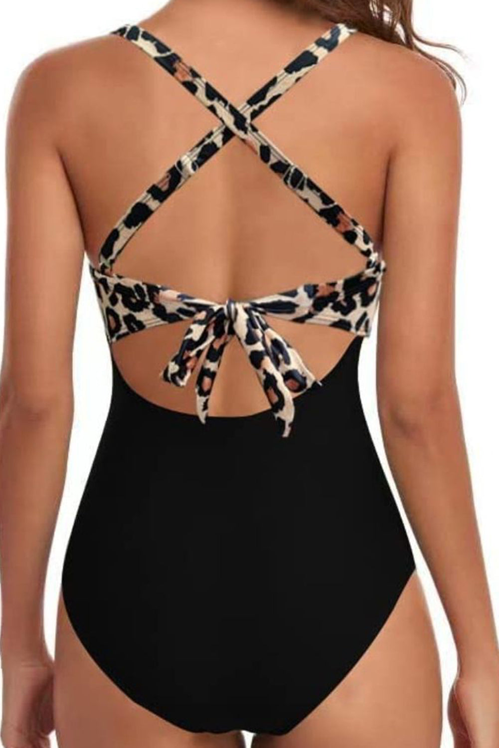 Tied Crisscross Cutout One-Piece Swimwear  Trendsi   