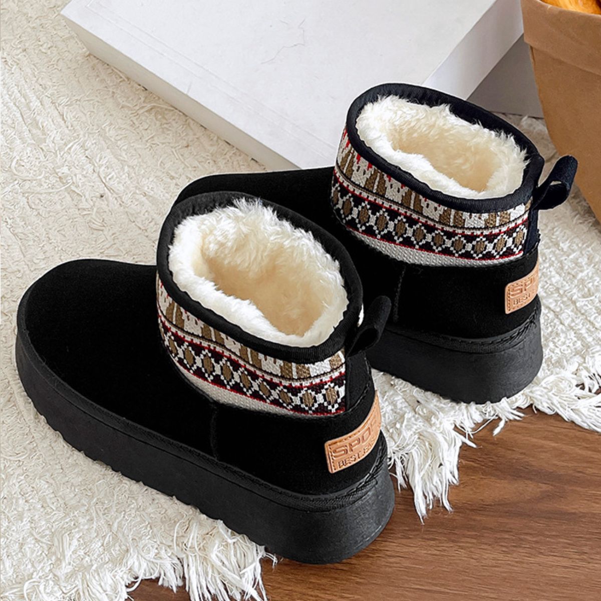 Thermal Suede Platform Boots  Trendsi   