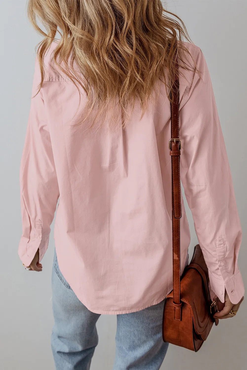 Button Up Long Sleeve Shirt  Trendsi   