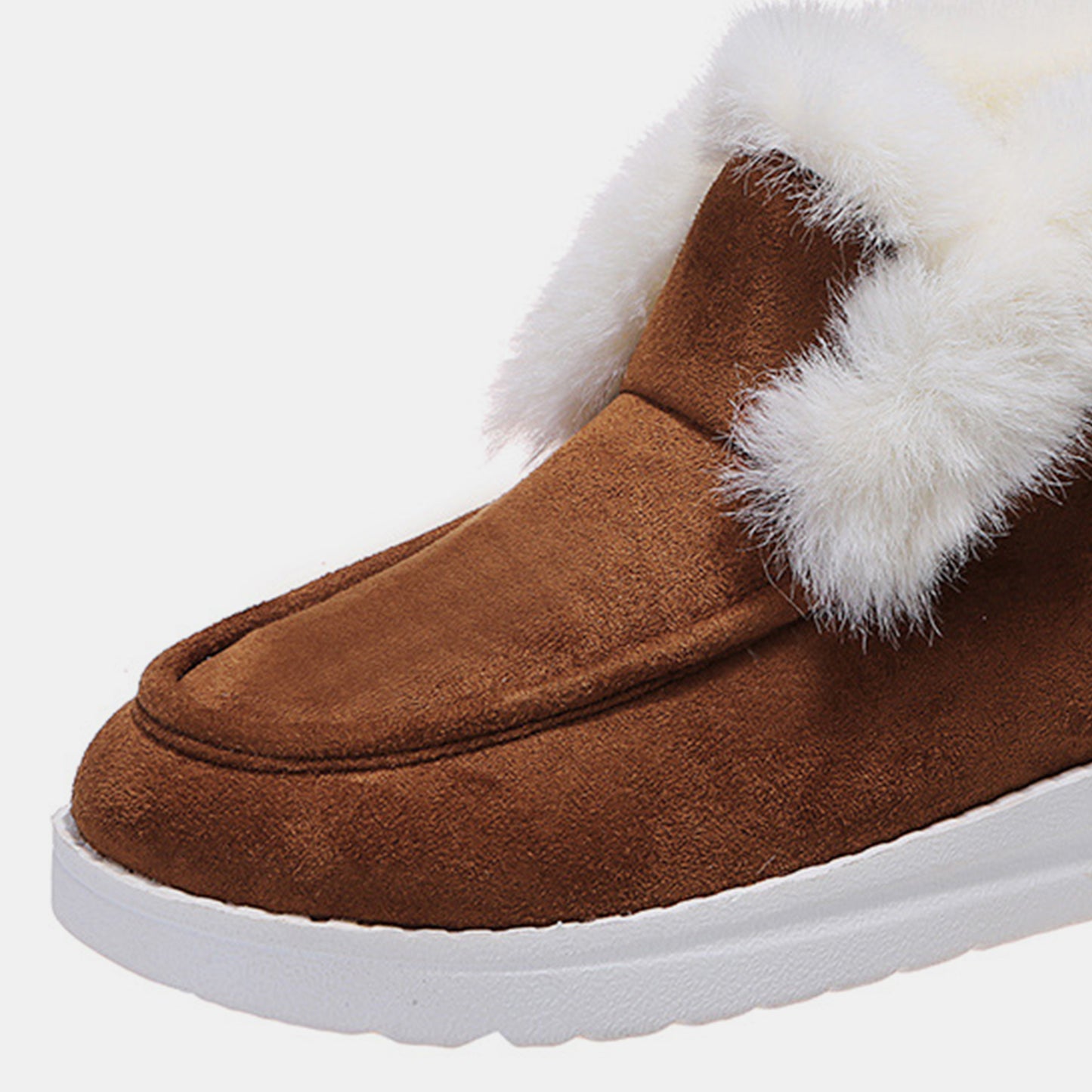 Furry Suede Snow Boots  Trendsi   