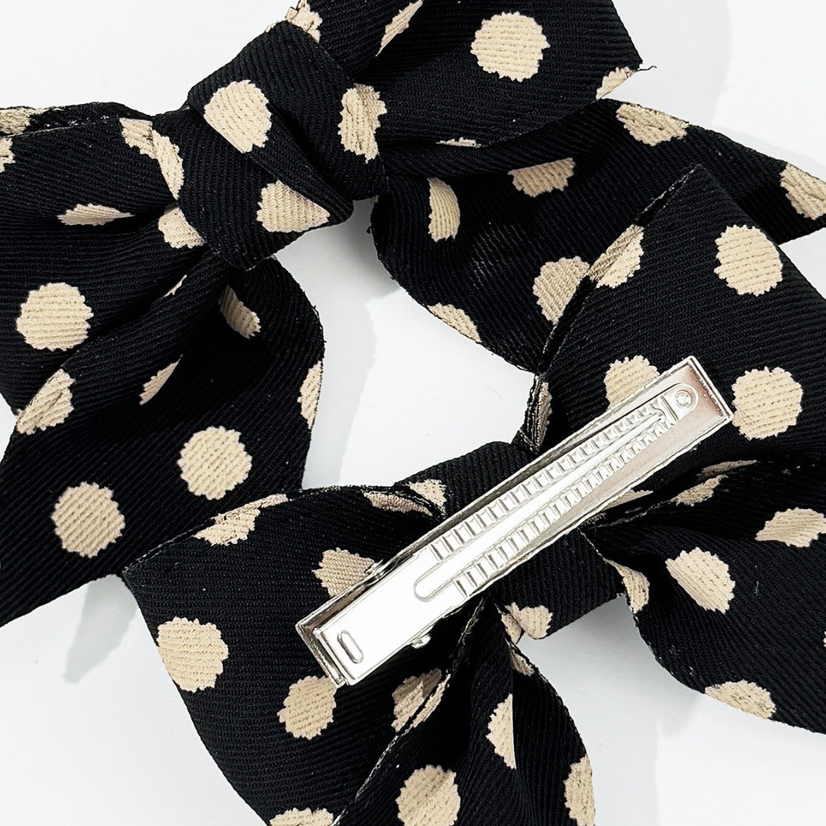 2-Piece Polka Dot Bow Hair Clip  Trendsi   