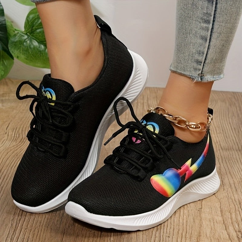 Mesh Lace-Up Sneakers  Trendsi   