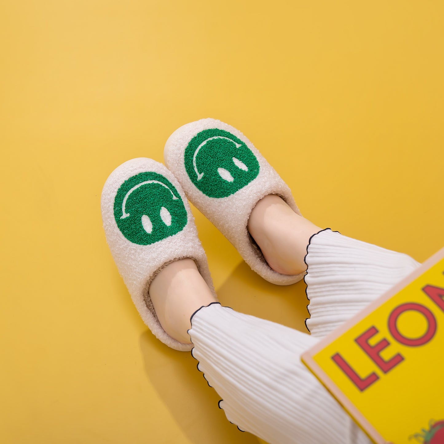 Melody Smiley Face Slippers  Trendsi   