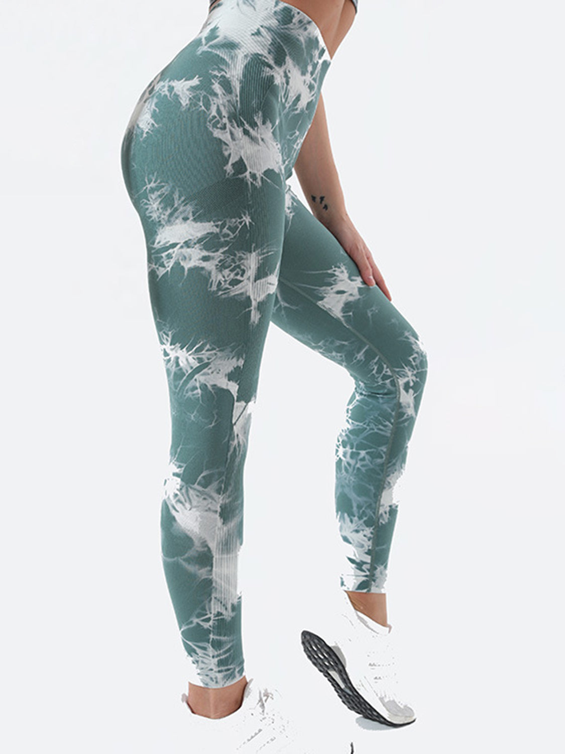 Tie-Dye High Waist Active Leggings  Trendsi   