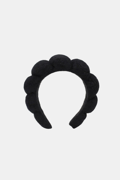 Zenana Sponge Terry Towel Hair Headband  Trendsi Black One Size 