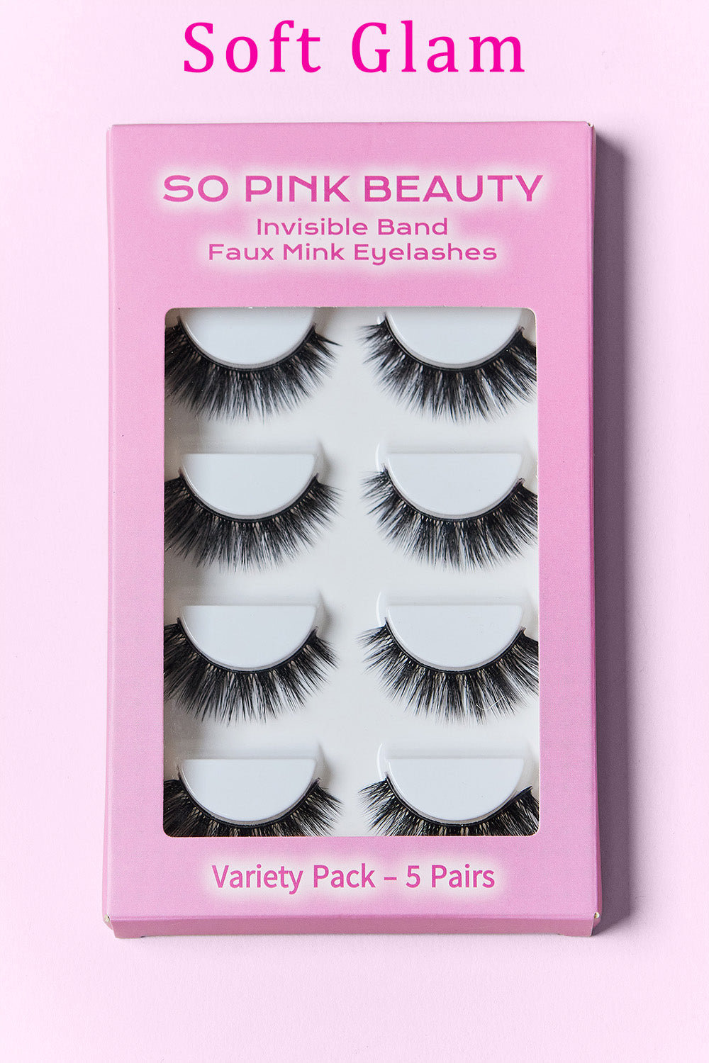 SO PINK BEAUTY Mink Eyelashes 5 Pairs  Trendsi   