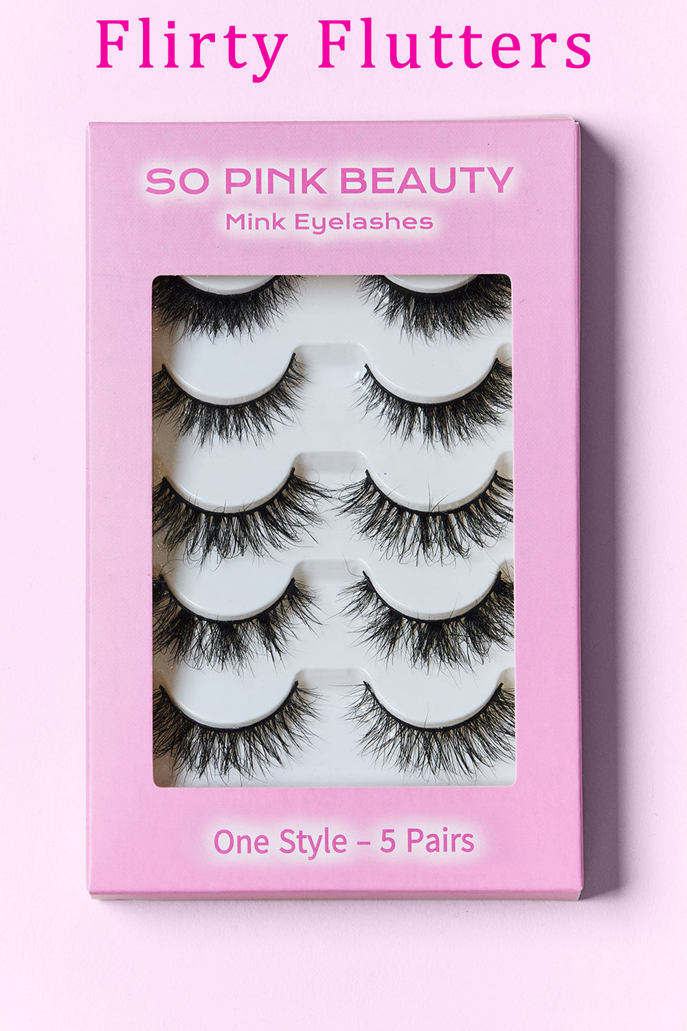 SO PINK BEAUTY Mink Eyelashes 5 Pairs  Trendsi   