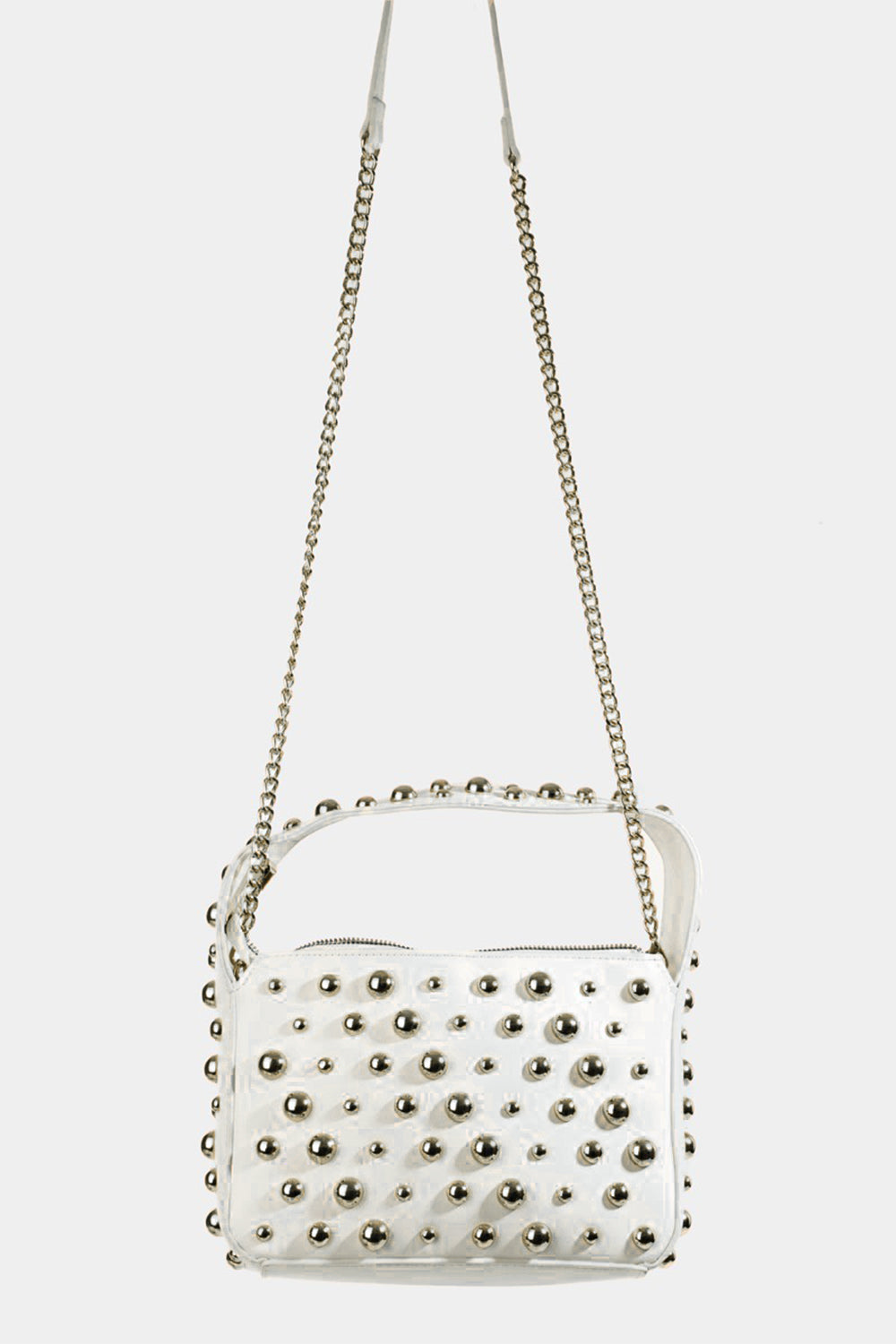 Fame Ball Studded Square Handbag  Trendsi   