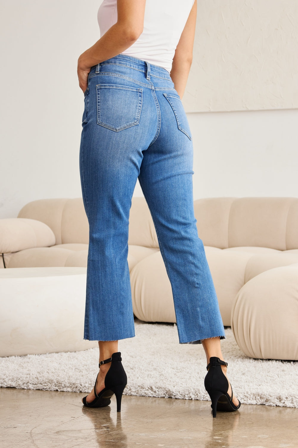 RFM Mini Mia Full Size Tummy Control High Waist Jeans  Trendsi   