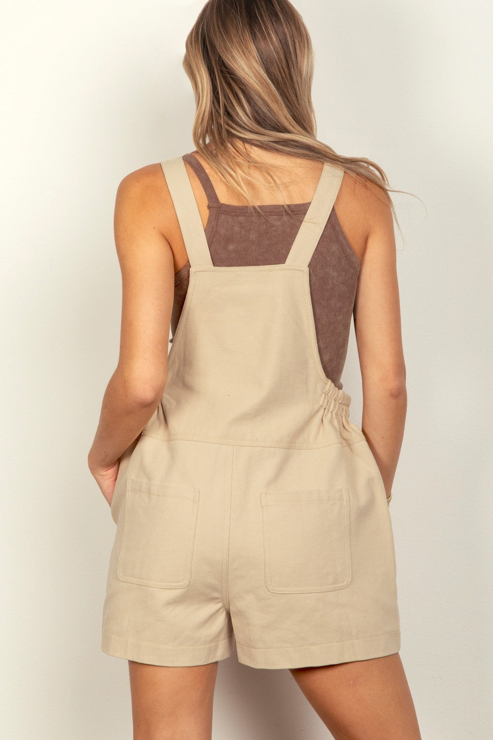 VERY J Adjustable Suspender Overalls with Pockets  Trendsi   