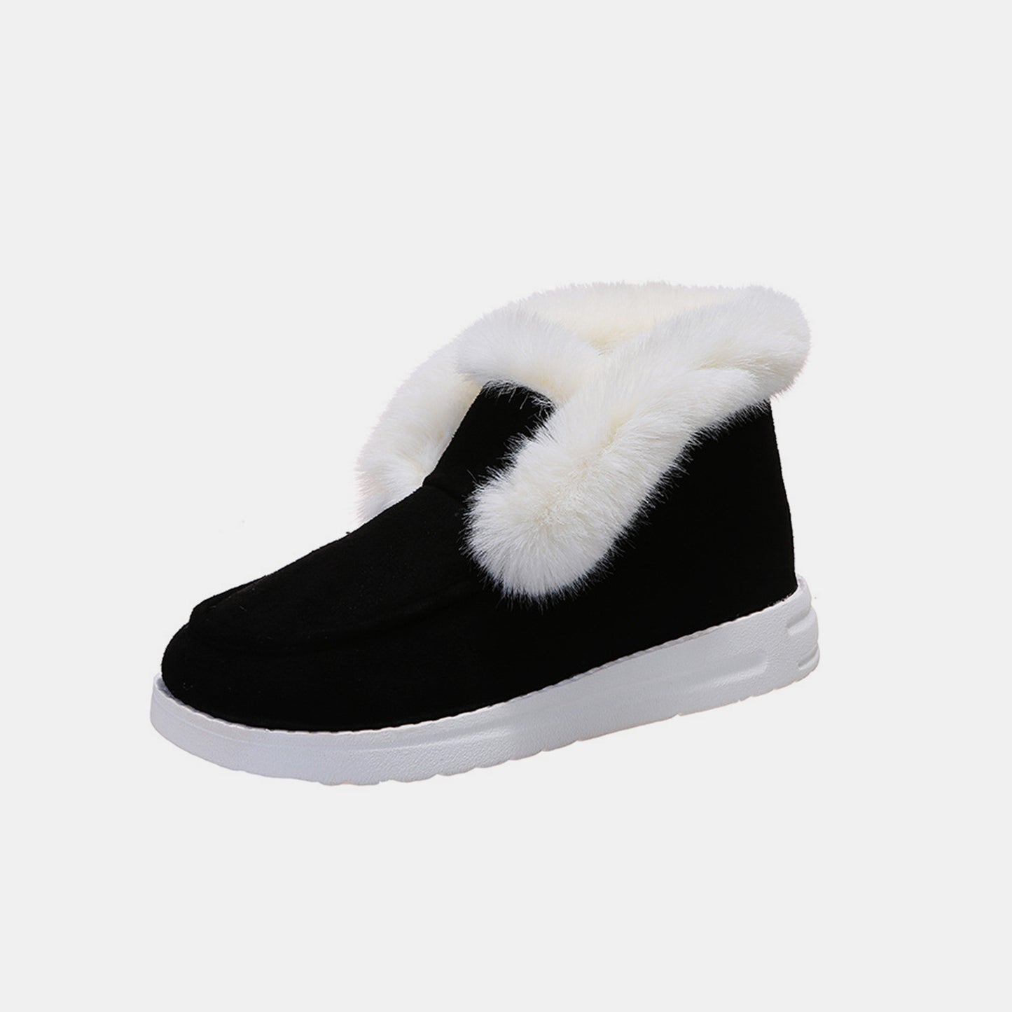 Furry Suede Snow Boots  Trendsi Black 36(US5) 