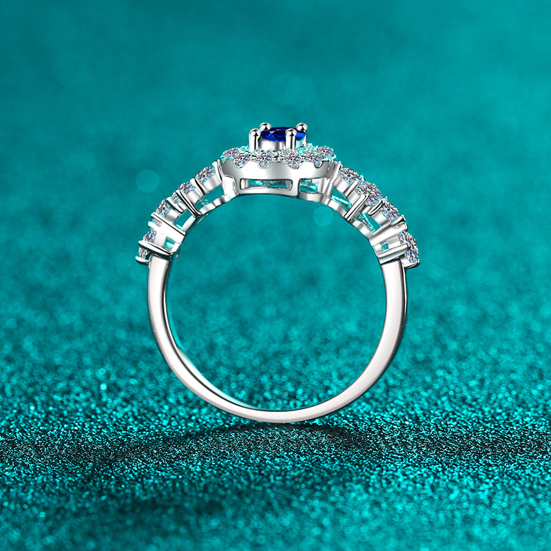 925 Sterling Silver Moissanite Ring  Trendsi   