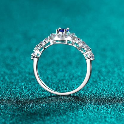 925 Sterling Silver Moissanite Ring  Trendsi   