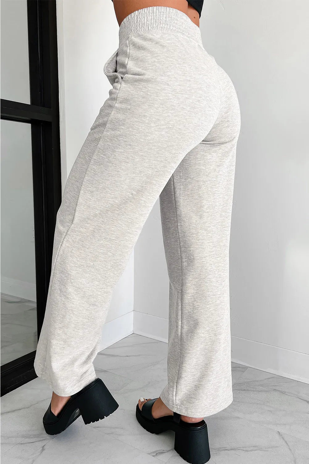 Elastic Waist Active Pants with Pockets Pants Trendsi   