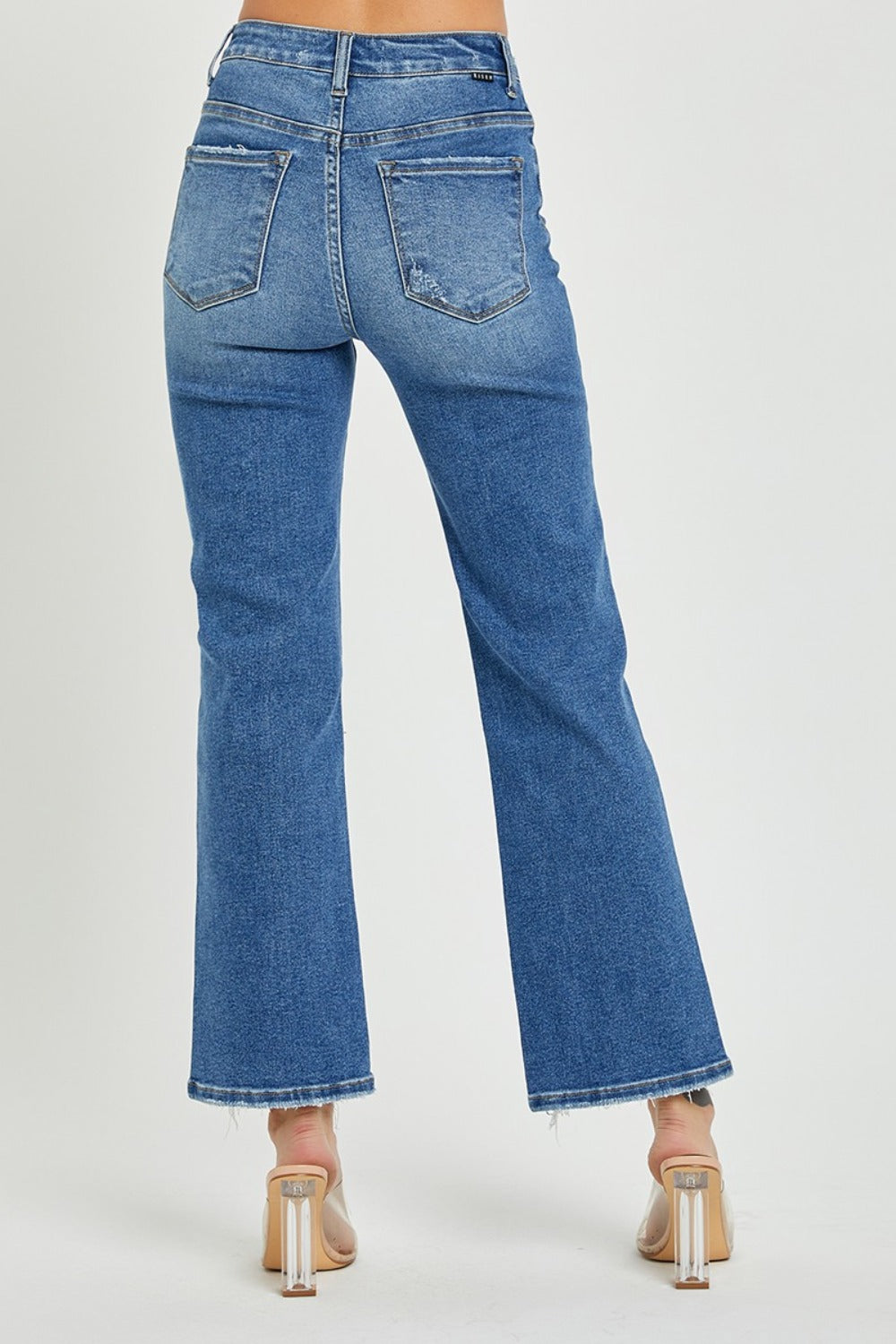 RISEN High Rise Straight Jeans  Trendsi   