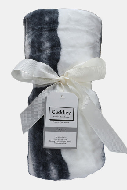 Cuddley Fleece Decorative Throw Blanket Sale Trendsi White Marble One Size 