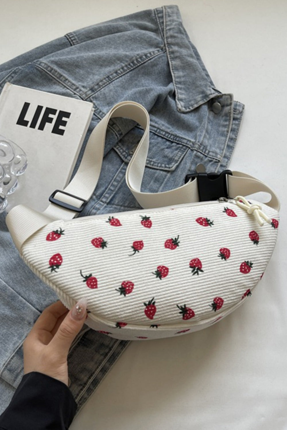 Printed Adjustable Strap Sling Bag  Trendsi   