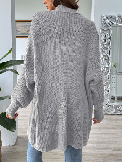 Open Front Long Sleeve Cardigan