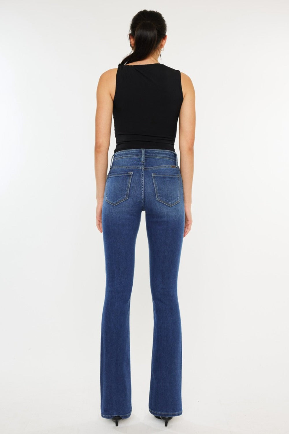 Kancan High Rise Slim Bootcut Jeans  Trendsi   