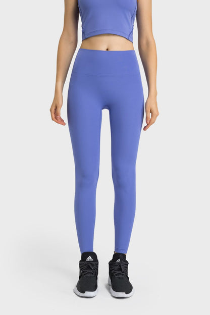 Millennia High Waist Active Pants  Trendsi Blue One Size 