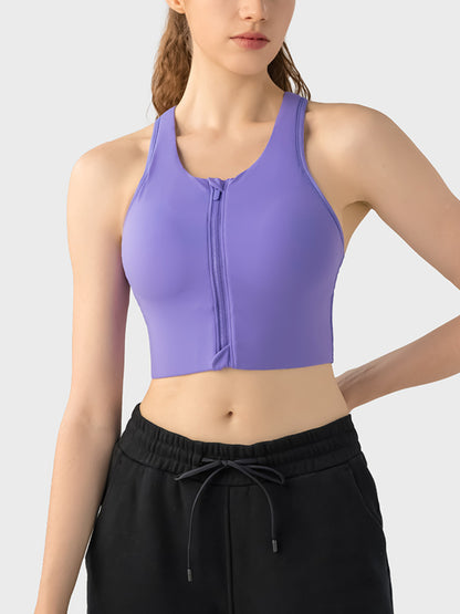 Millennia Wide Strap Sport Bra  Trendsi Purple 4 