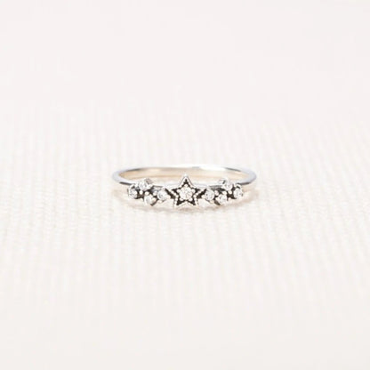 925 Sterling Silver Star Ring Rings Trendsi Silver 6 