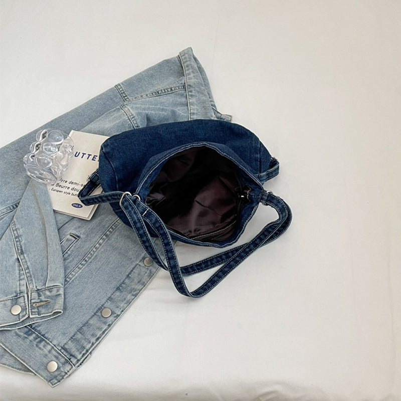 Adjustable Strap Denim Shoulder Bag  Trendsi   