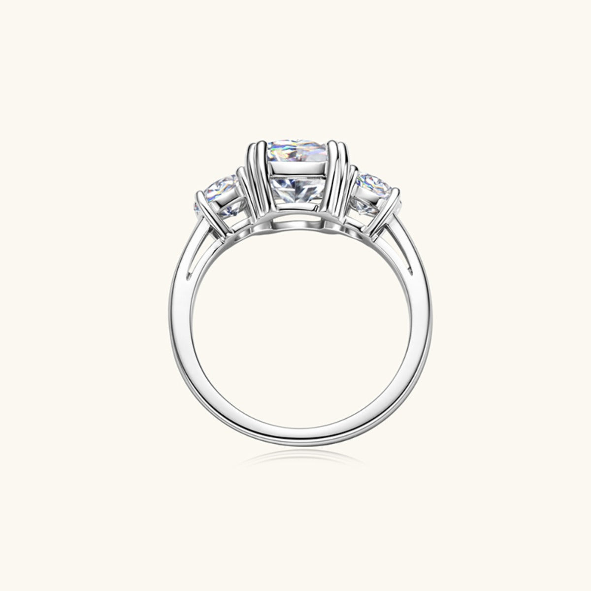 3.5 Carat Moissanite 925 Sterling Silver Ring  Trendsi   