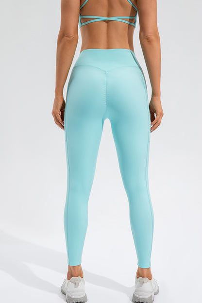 High Waist Active Leggings with Pockets  Trendsi   