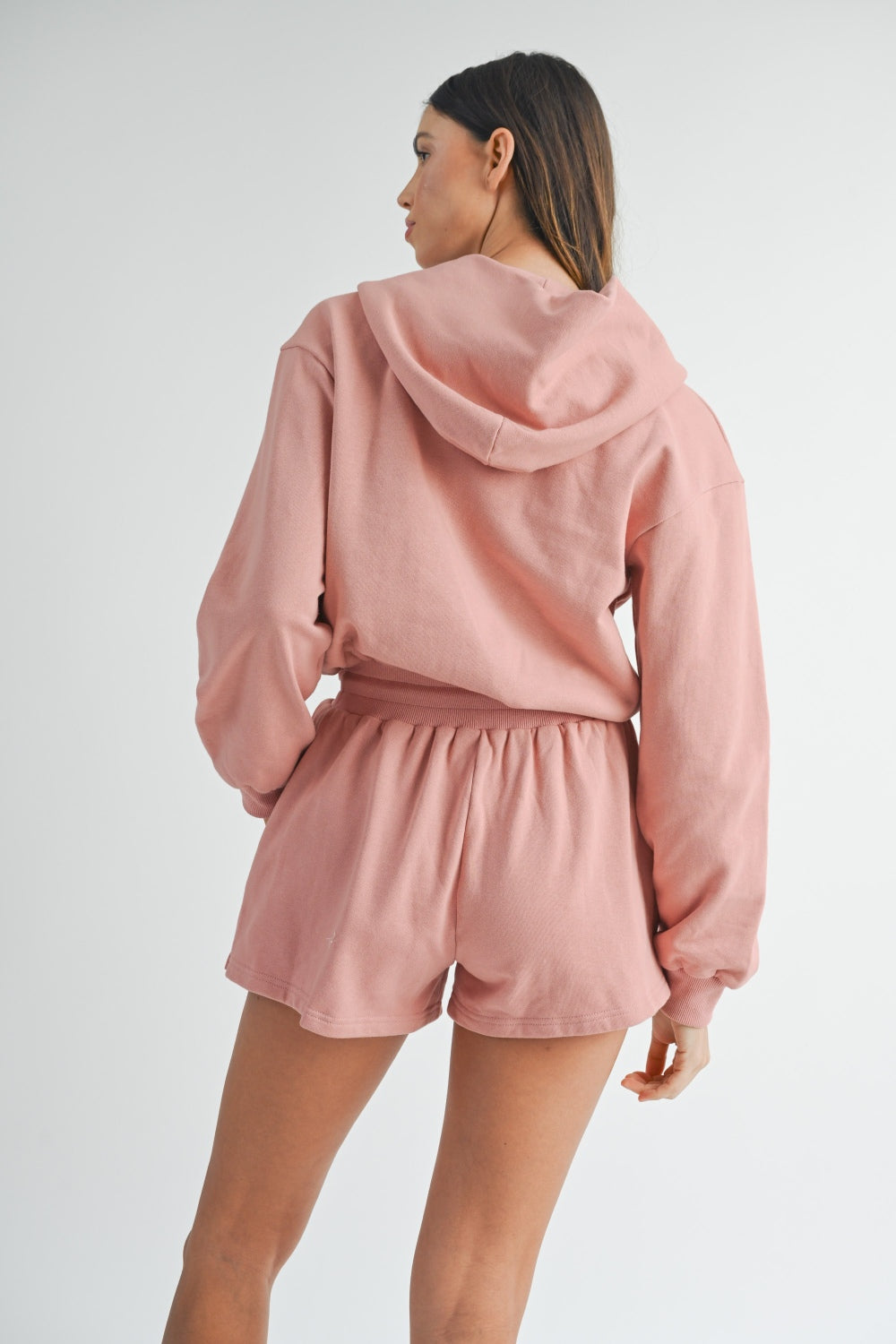 MABLE French Terry Hooded Romper  Trendsi   