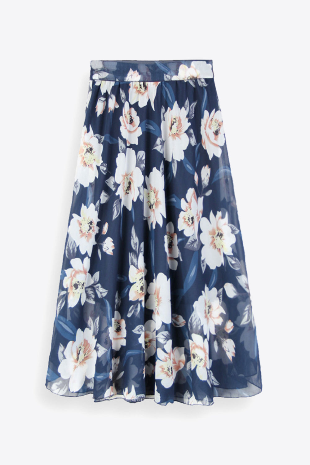 Full Size Floral Tie-Waist Skirt  Trendsi   