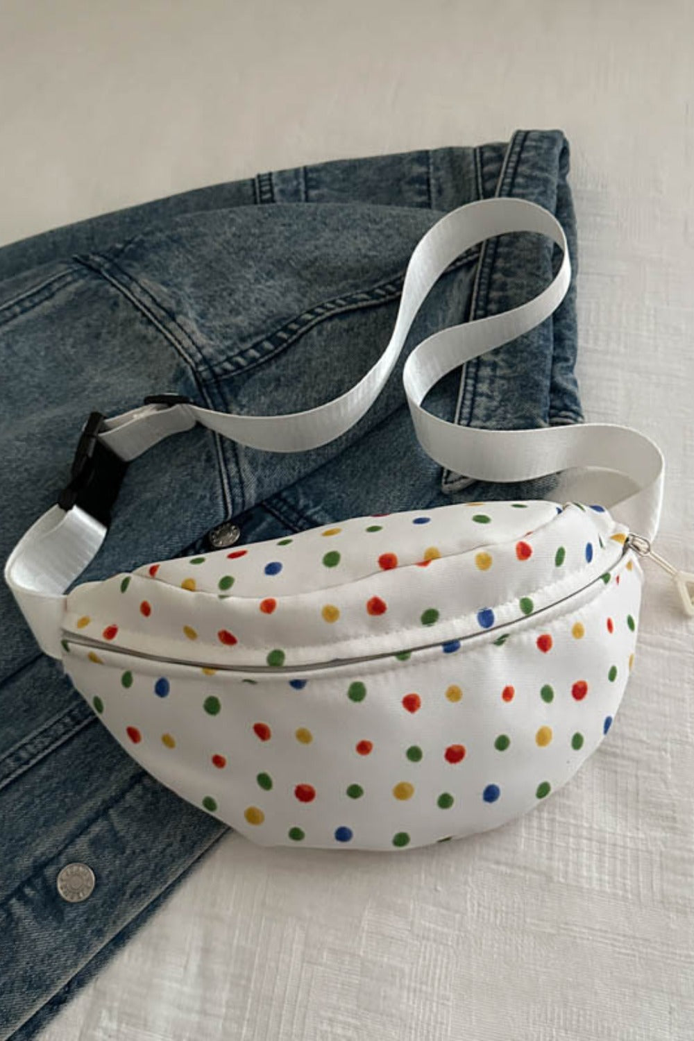 Contrast Polka Dot Crossbody Bag  Trendsi   