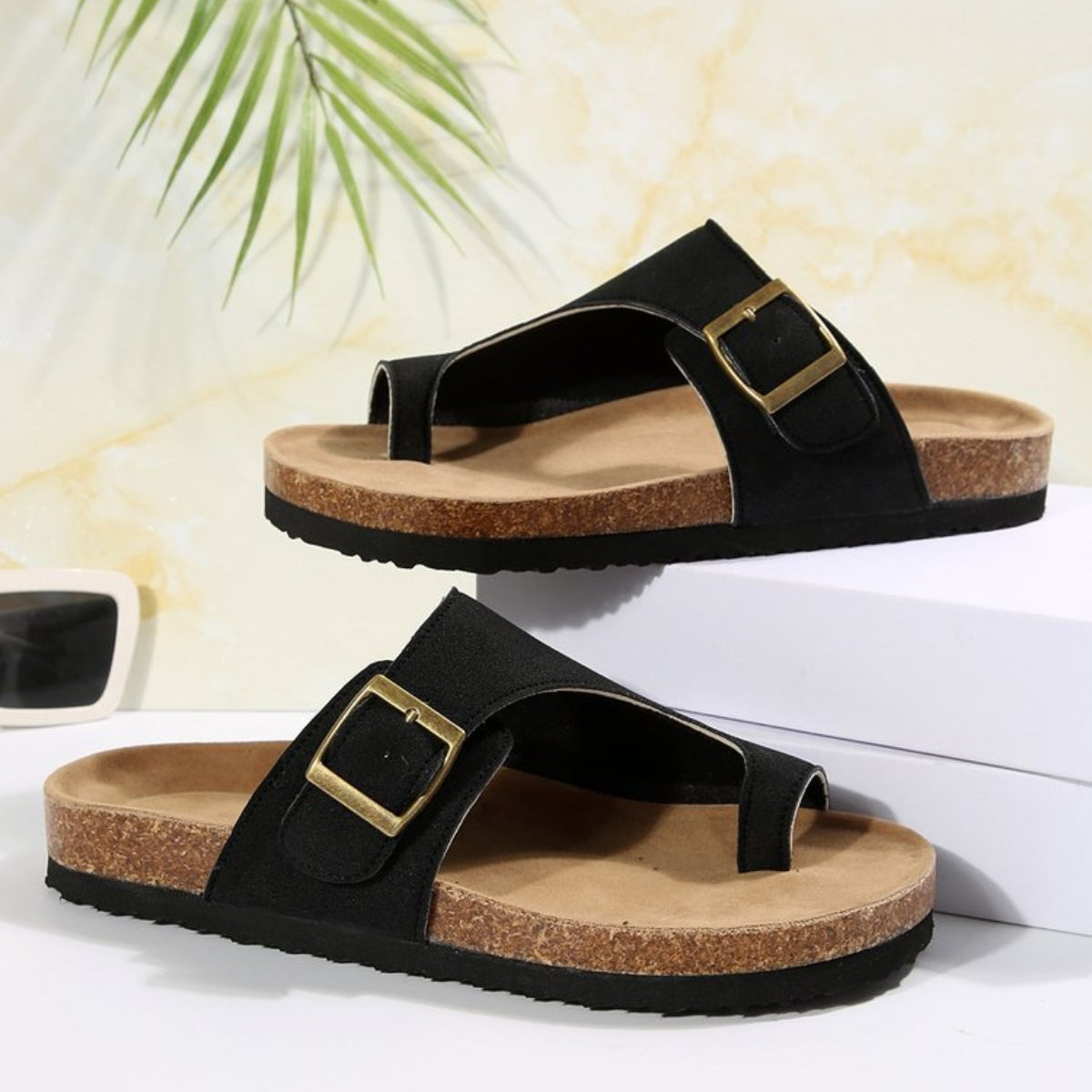 Open Toe Buckle Sandals  Trendsi   