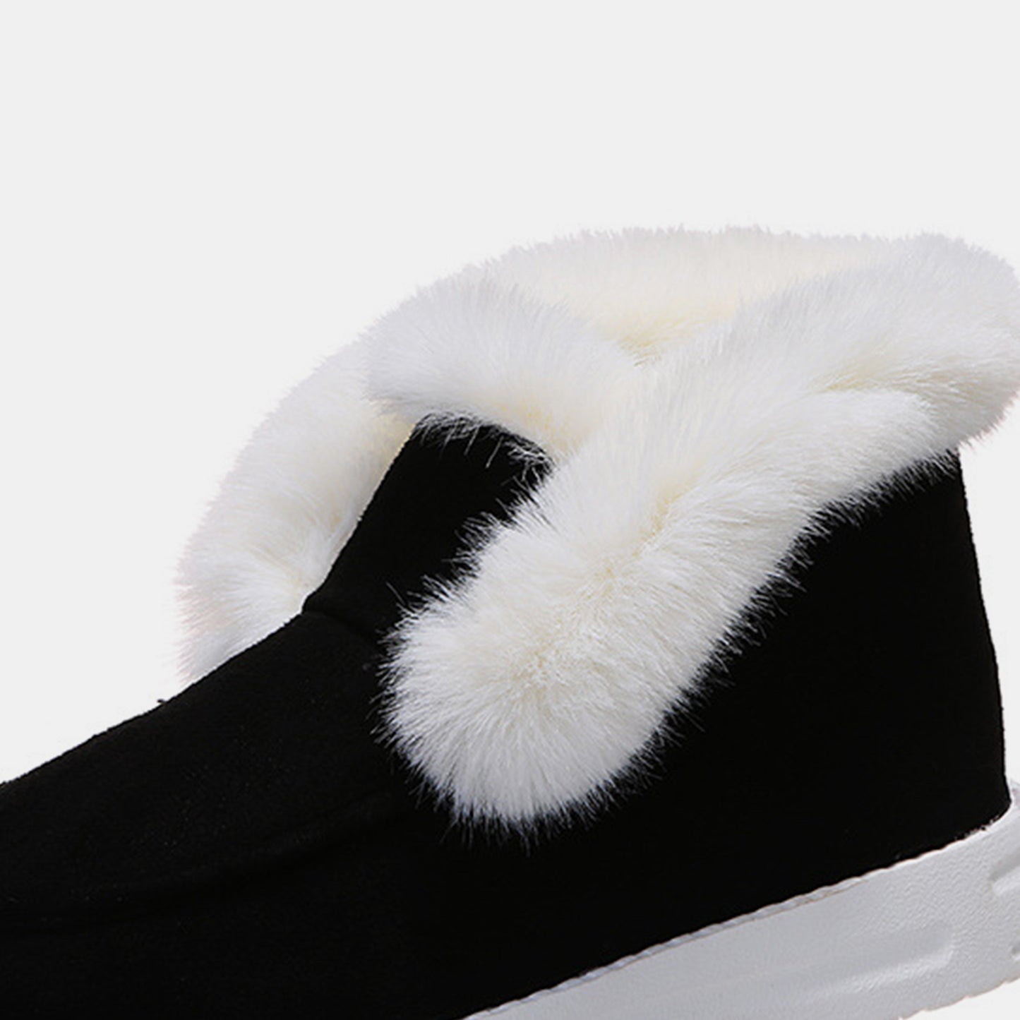 Furry Suede Snow Boots  Trendsi   