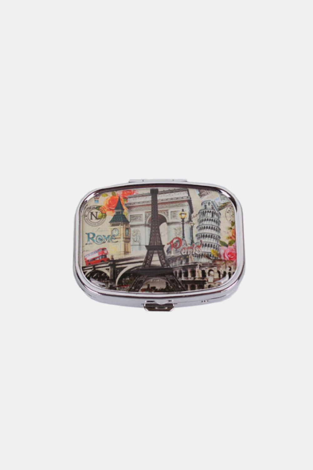 Nicole Lee USA Print Metallic Rectangular Pill Case Luxe Trendsi Europe One Size 