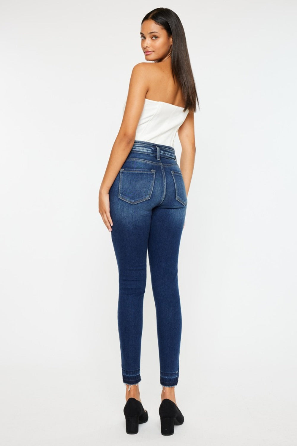 Kancan Full Size High Rise Ankle Skinny Jeans  Trendsi   