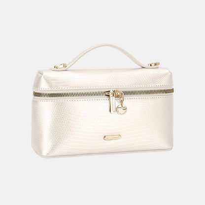 David Jones Texture PU Leather Handbag  Trendsi White One Size 