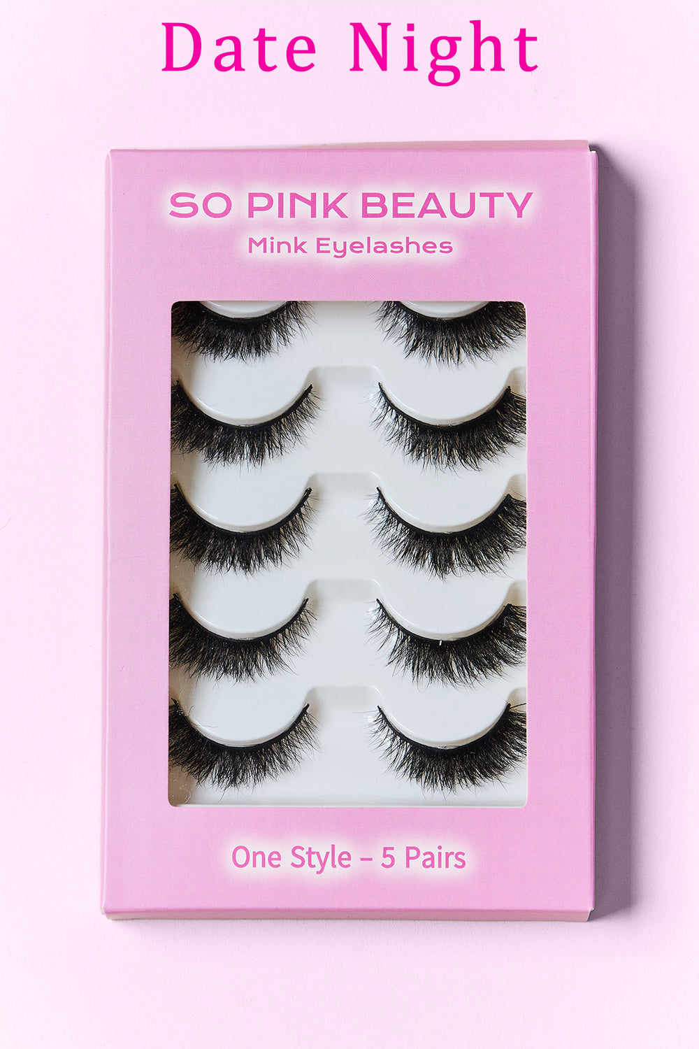 SO PINK BEAUTY Mink Eyelashes 5 Pairs  Trendsi   