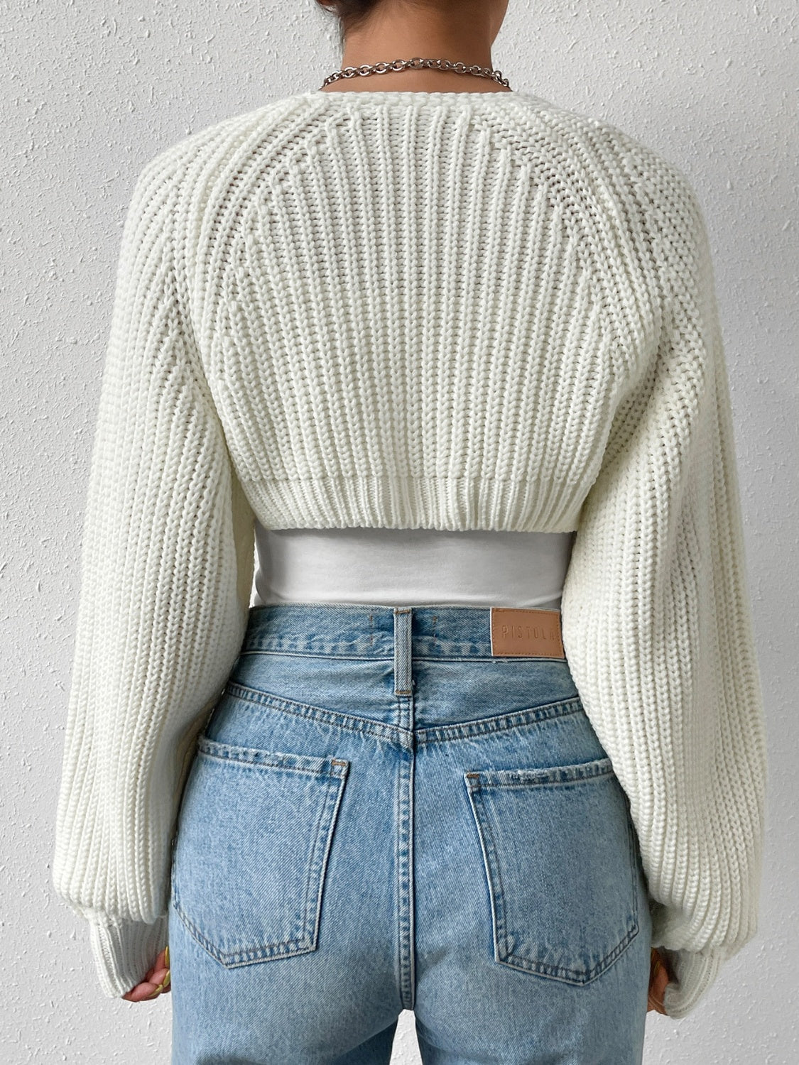 Honey Open Front Long Sleeve Cropped Cardigan  Trendsi   