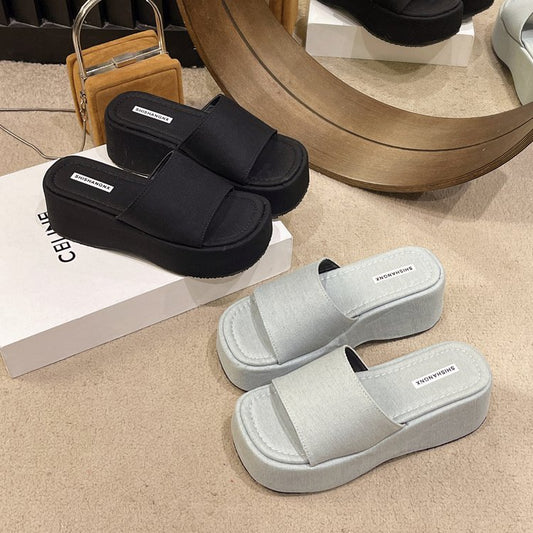 Open Front Platform Sandals  Trendsi   