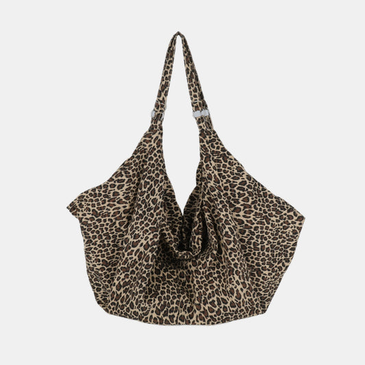 Leopard Polyester Tote Bag  Trendsi Camel One Size 