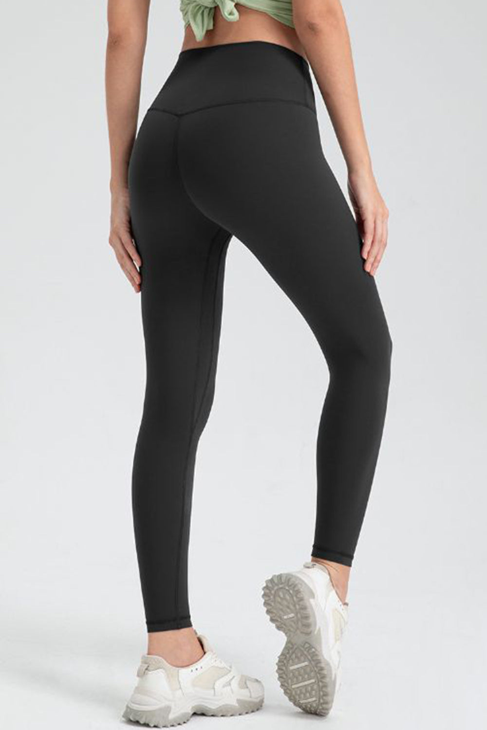 Wide Waistband Slim Fit Active Leggings  Trendsi   