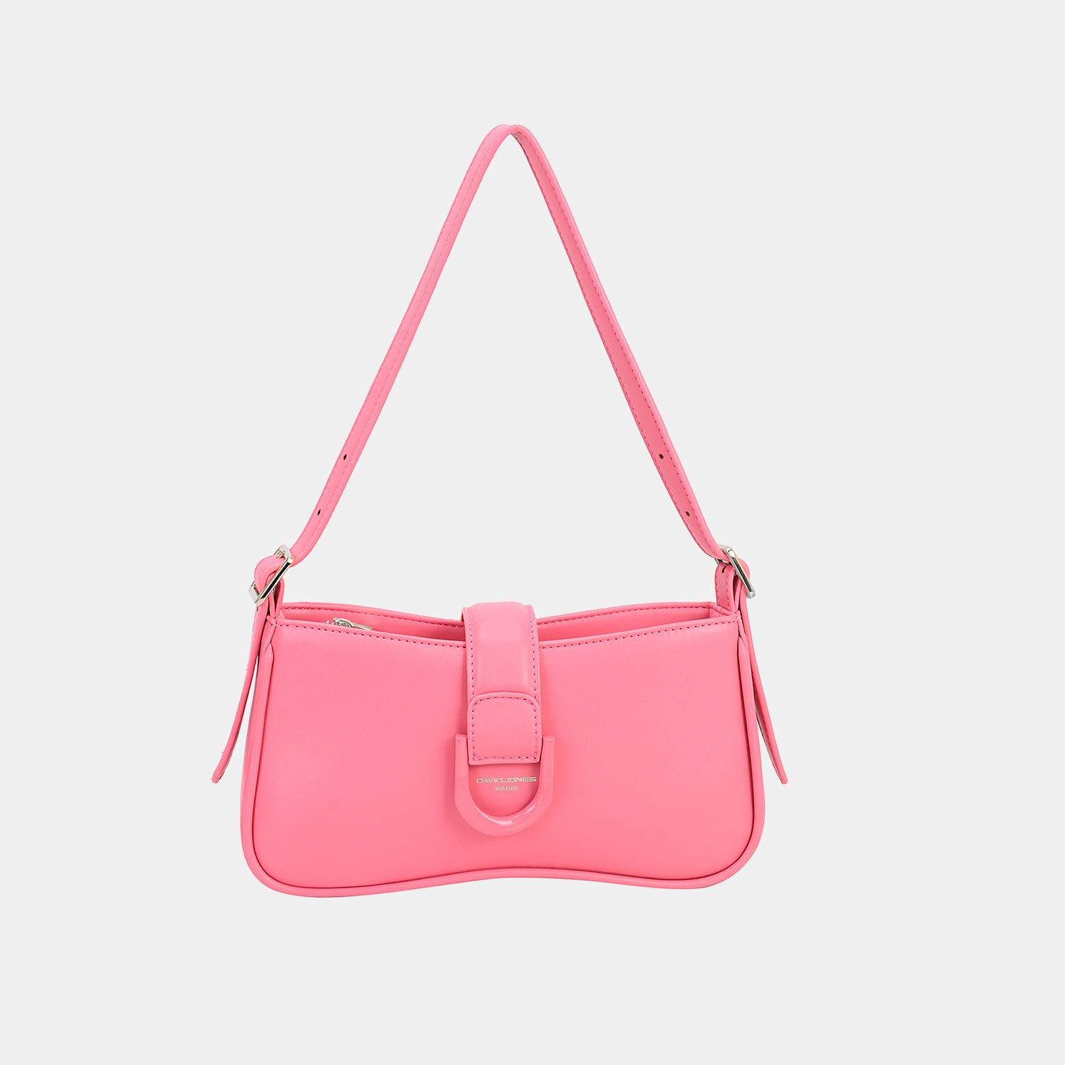 David Jones PU Leather Shoulder Bag  Trendsi Pink One Size 