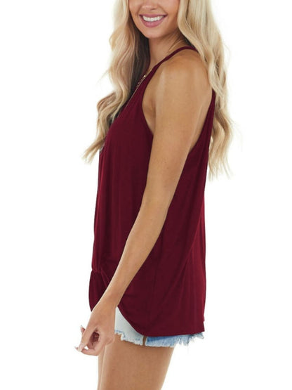 Ruched Round Neck Top