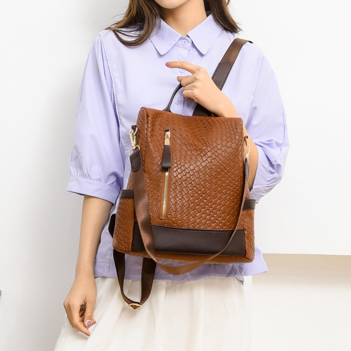 PU Leather Backpack Bag  Trendsi   