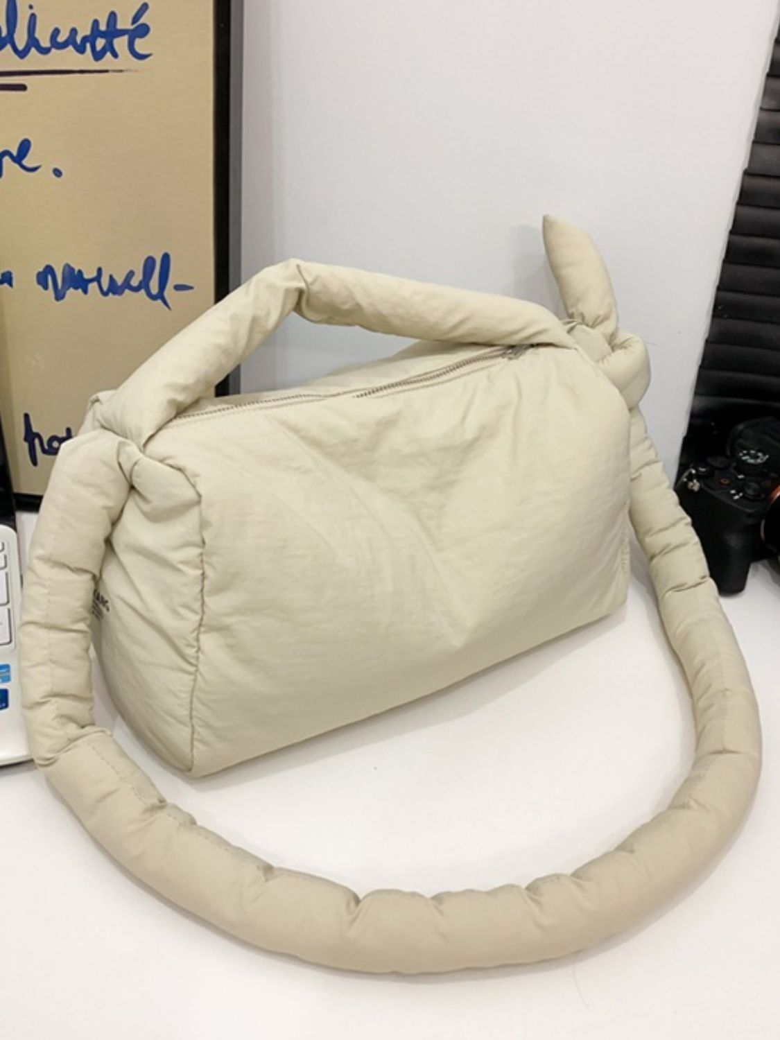 Puffy Nylon Medium Crossbody Bag  Trendsi   