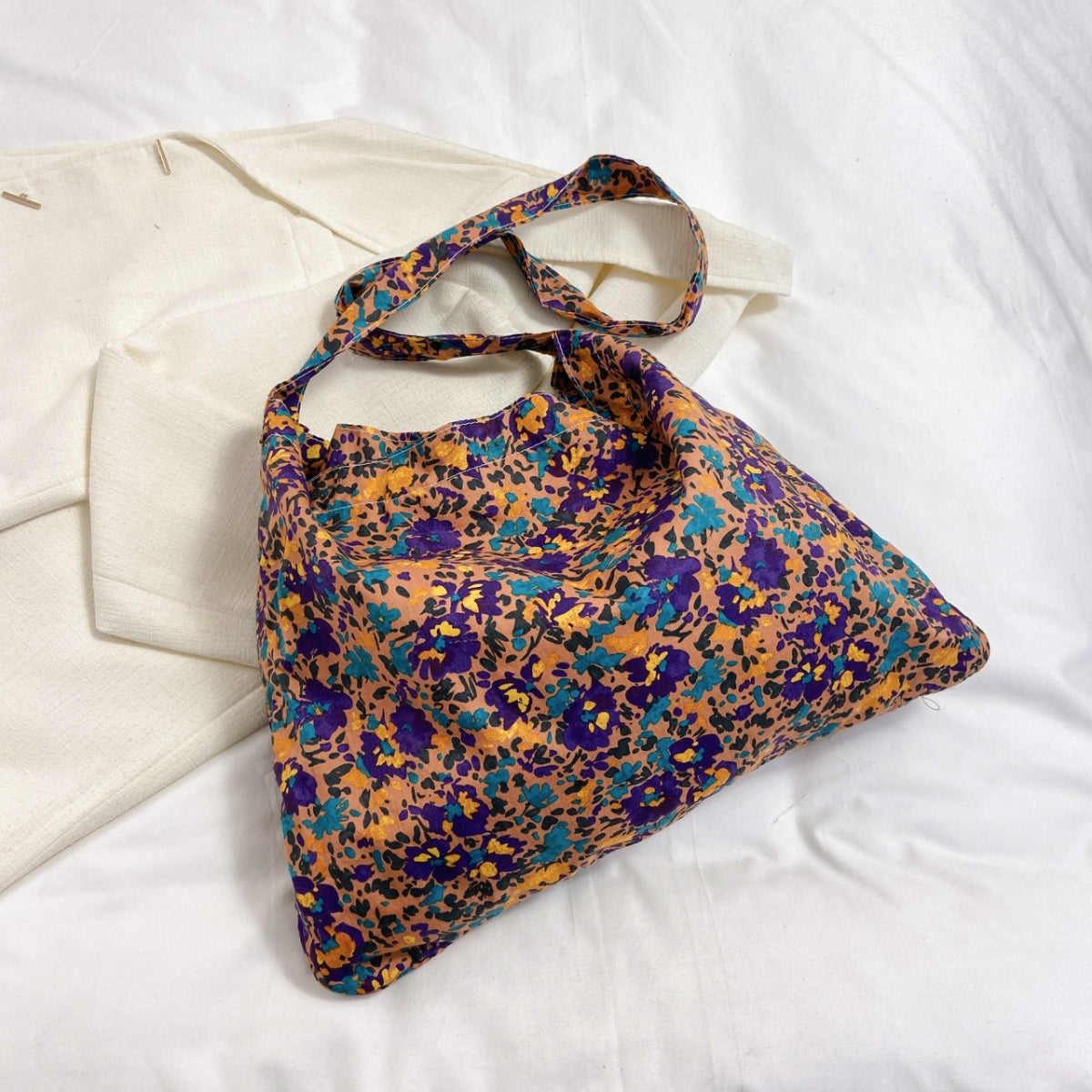 Printed Medium Shoulder Bag  Trendsi Purple One Size 