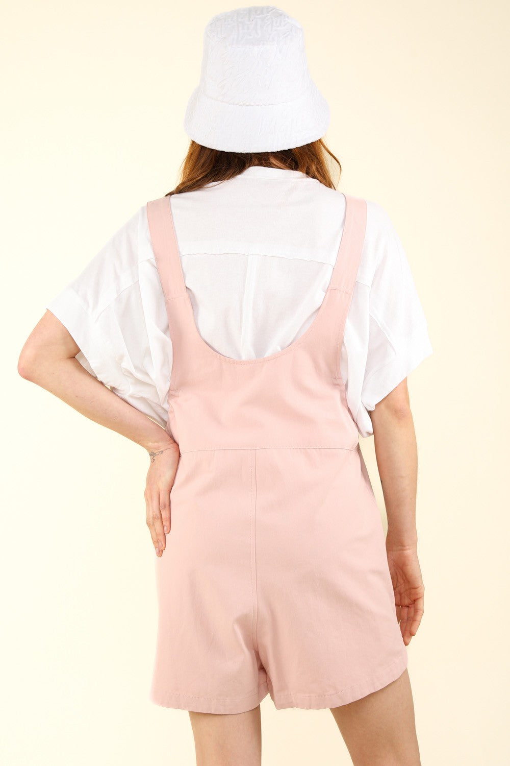 VERY J Adjustable Waist Suspender Overalls with Pockets  Trendsi   