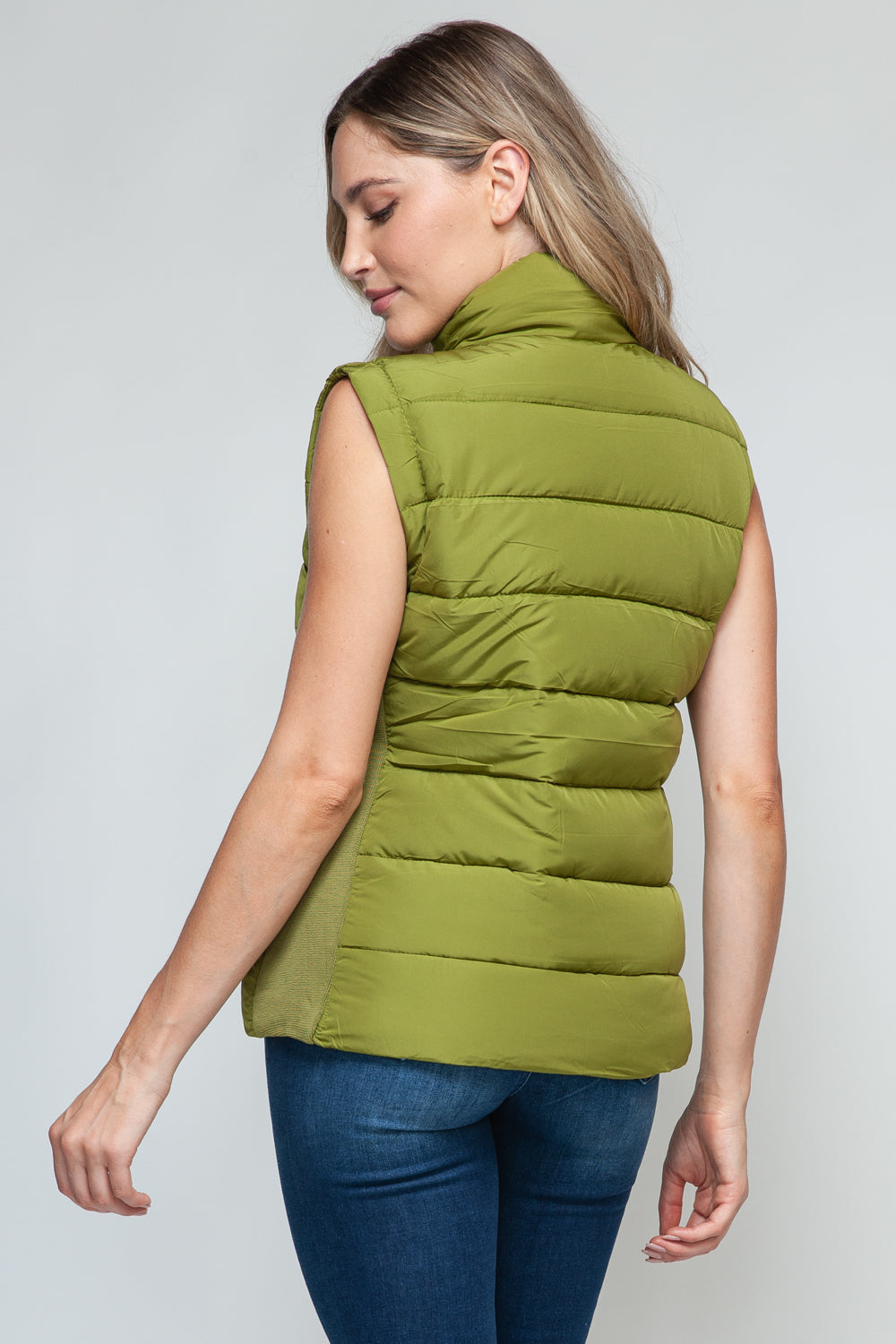 Snobbish Zip Up Turtleneck Vest with Pockets  Trendsi   