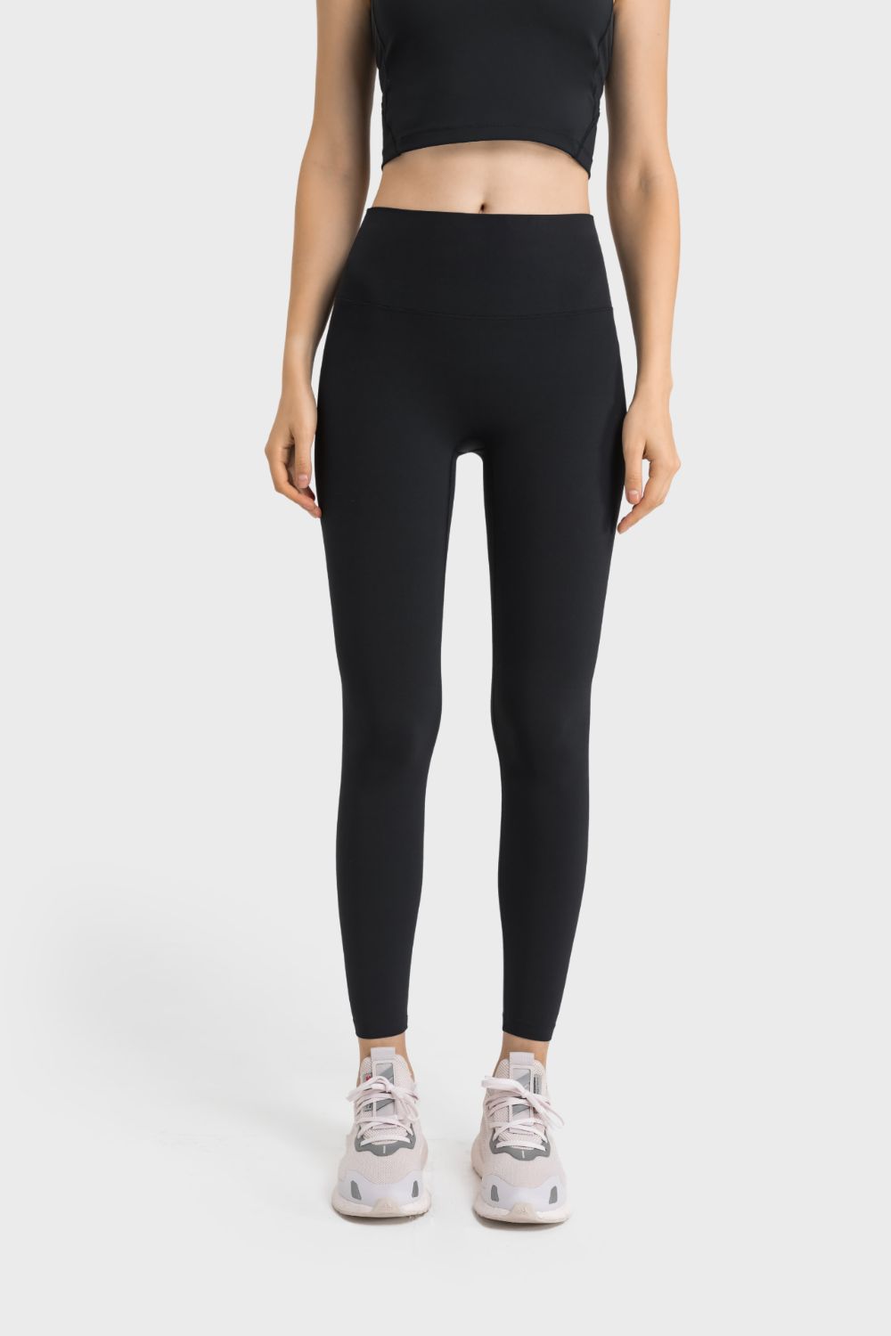 Millennia High Waist Active Pants  Trendsi Black One Size 